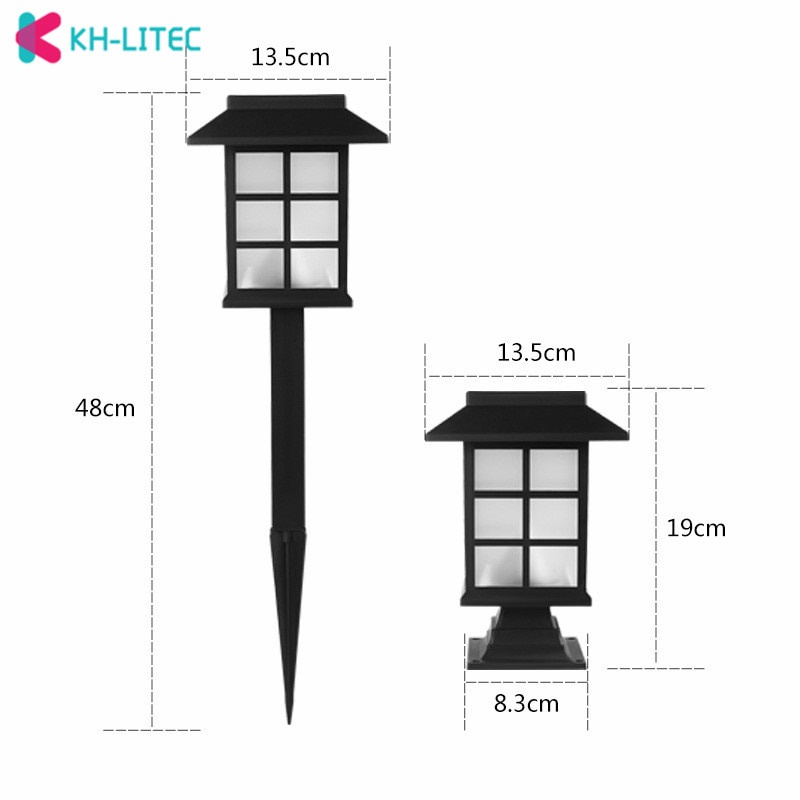 Lampu Taman Lampu Pagar Lampu Tancap Model Antik Retro Solar Panel Tenaga Surya Penerangan Pagar tenaga matahari surya Garden Ground Plug Warm Light Solar outdoor LED landscape lawn light big room light new solar light small palace light garden garden