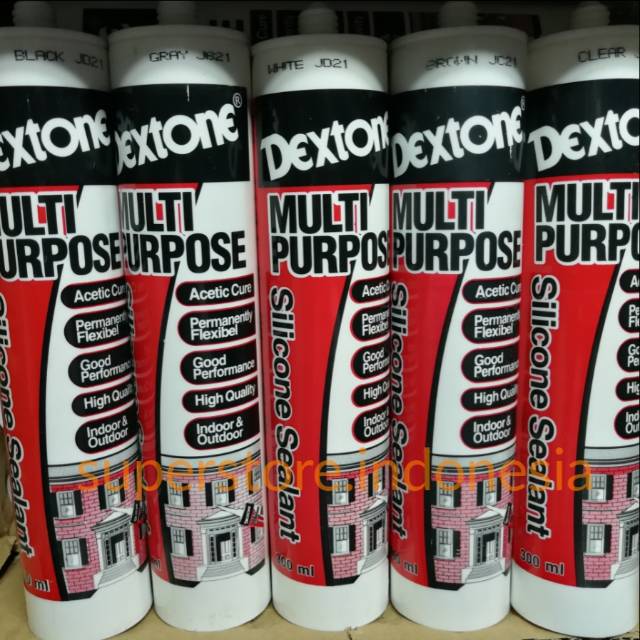 

LEM DEXTONE SEALANT SILICONE SILIKON ASAM BLACK HITAM ETALASE LEM KACA AKUARIUM