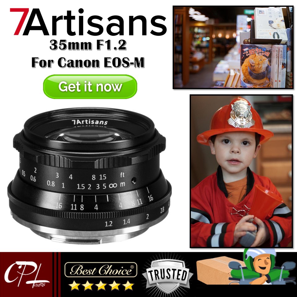 7Artisans 35mm F1.2 For Canon EOS-M