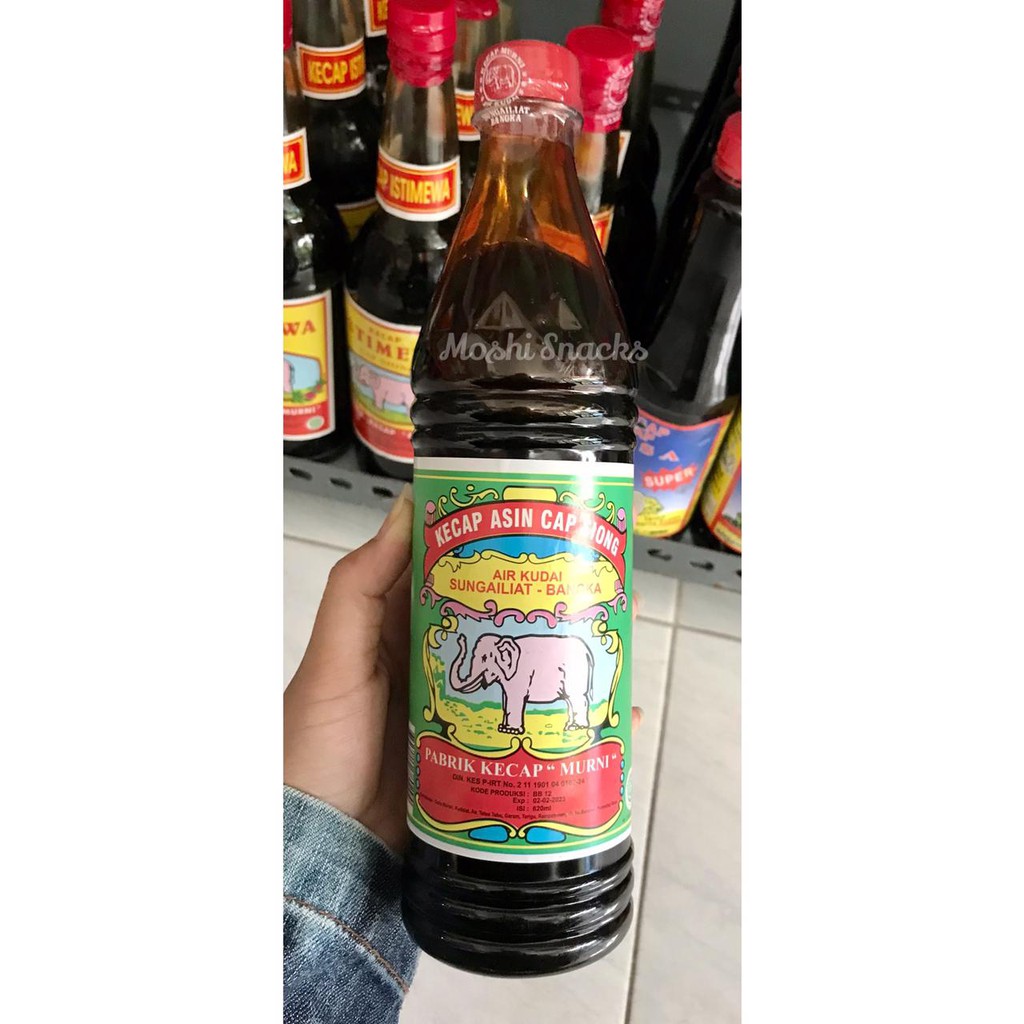 

Kecap Asin Bangka Cap Siong Gajah 600ml Asli Bangka / Kecap Bangka Kental Hitam / Sijiu Bangka