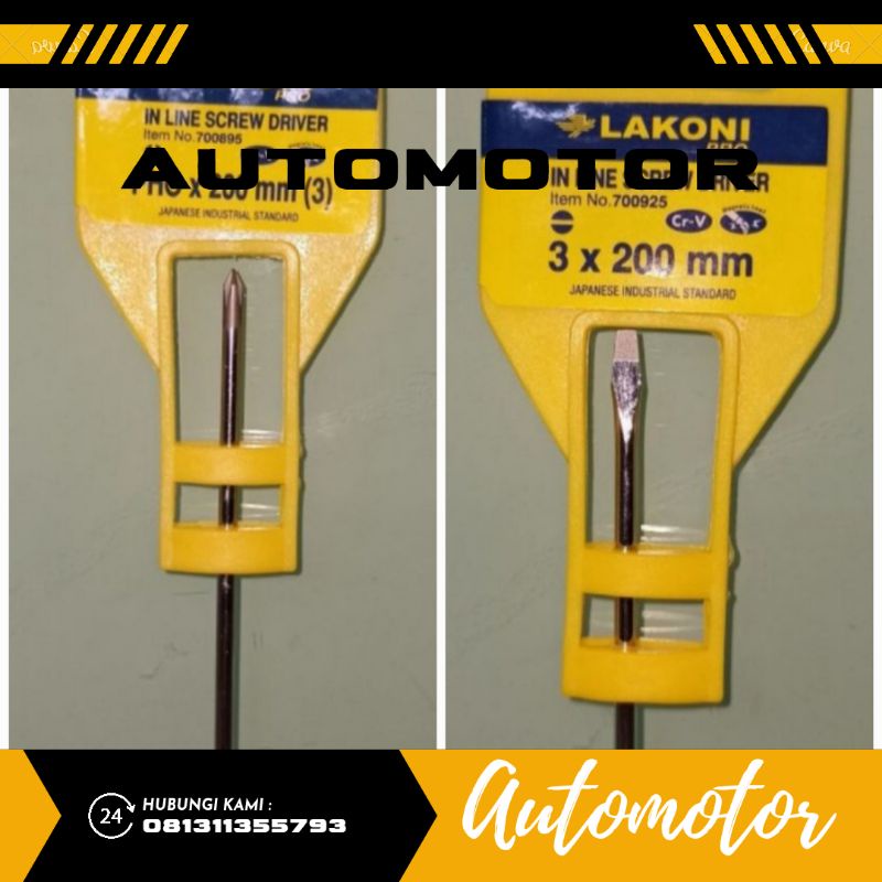 Obeng Lakoni Pro Screw driver 8"