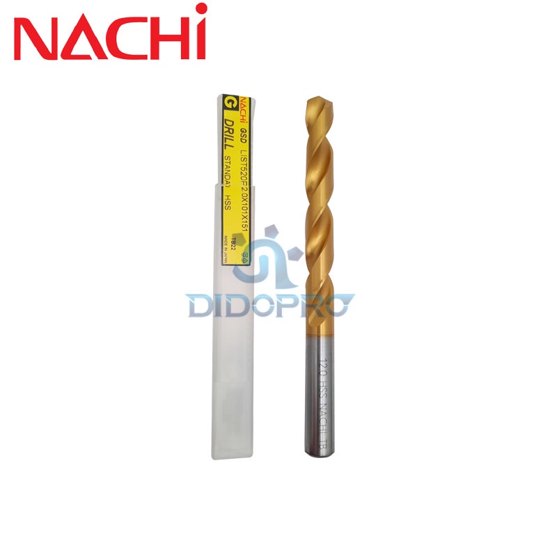 MATA BOR BESI NACHI HSS TIN COAT 10MM,  10,5MM, 12MM, 12,5MM, 13MM