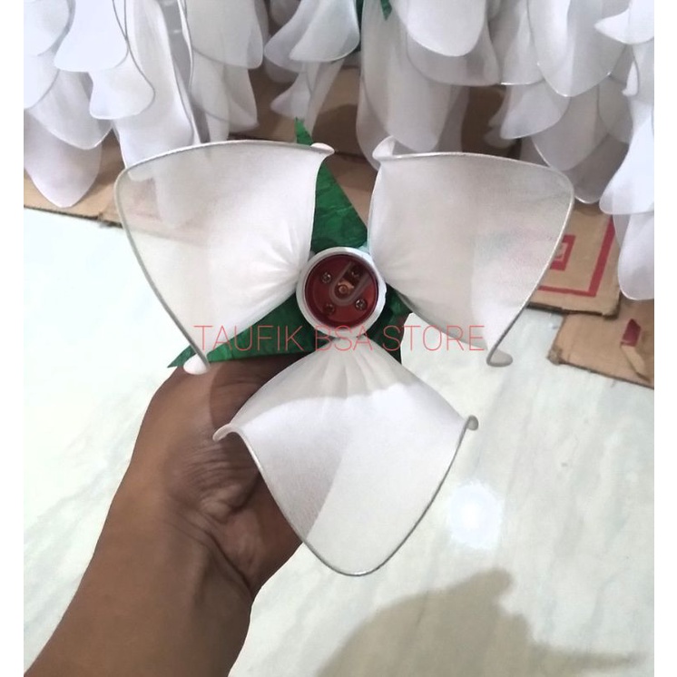 kap lampu kelopak bunga stoking dekorasi cantik