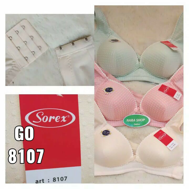 gos Sorex Bra Menyusui Nursing Bra 8107 Tanpa Kawat 3 Kait Busa Sedang