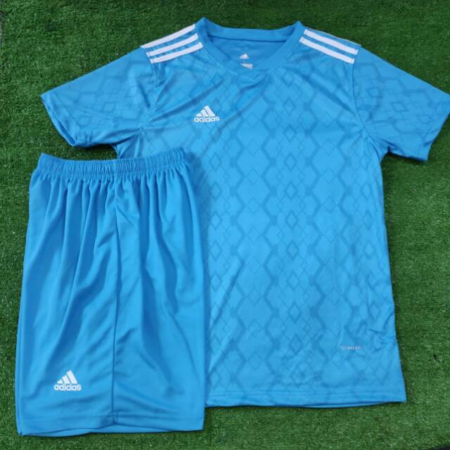 Kaos Jersey Futsal Setelan Baju Bola Futsal Kostum Tim AD Garis Putih Terbaru Terlaris Import Ori