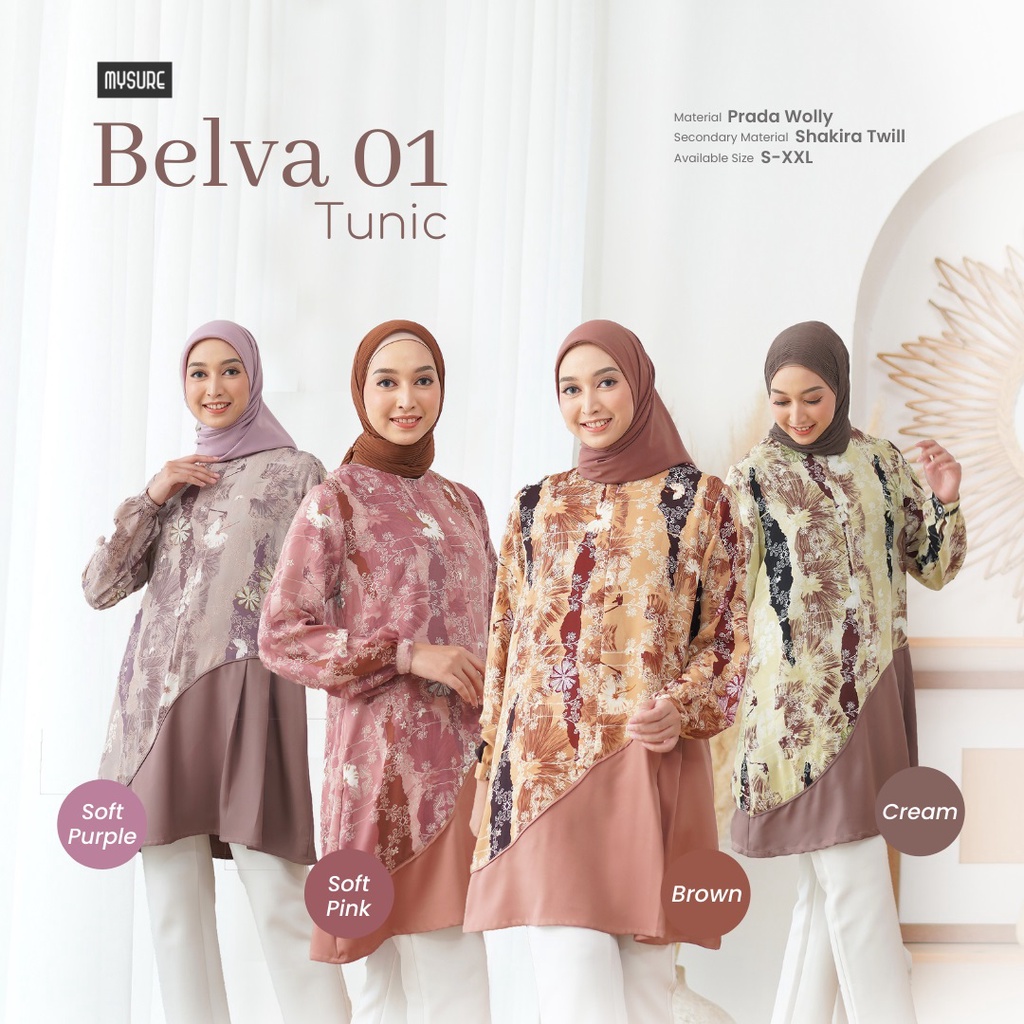 BELVA TUNIK TUNIK MYSURE TUNIK MOTIF ATASAN TUNIK