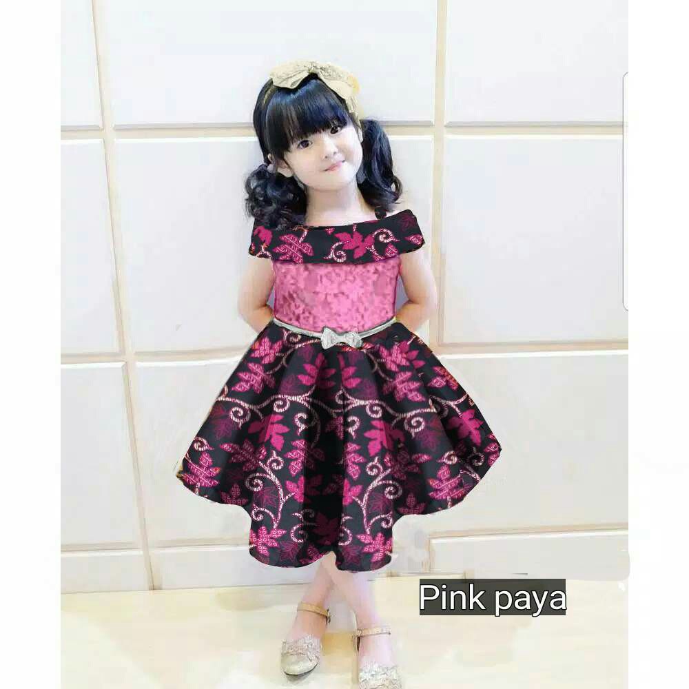 Baju Pesta Anak 0 4 Ttndress Batik Kidsgaun Pesta Kids Zaman Nowbaju Kondanganulang Tahunjalan