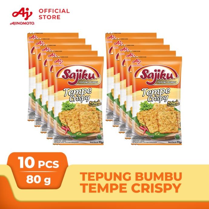 

Sajiku Tepung Bumbu Tempe Goreng Crispy 80g (10 pcs)