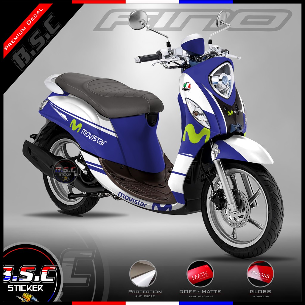 Sticker Decal Fino Motif Movistar