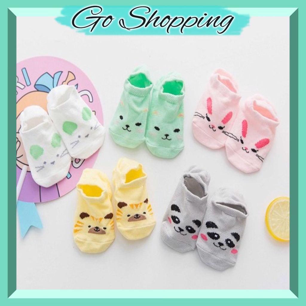 GO! KK712 Kaos kaki anak bayi motif anti slip baby socks Kaus kaki karakter hewan