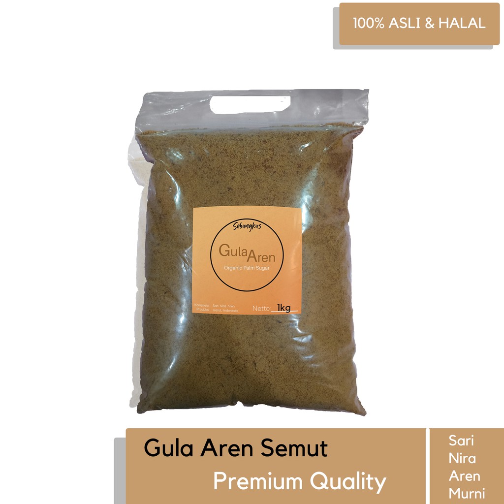 

Sebungkus. Gula Aren Semut 1Kg (Organic Palm Sugar)