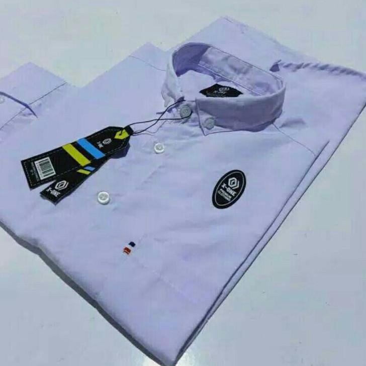 Model Baru.. Baju Kemeja Pria Kasual Polos Hitam Putih Lengan Panjang /hem baju pria/kemeja cowok /k