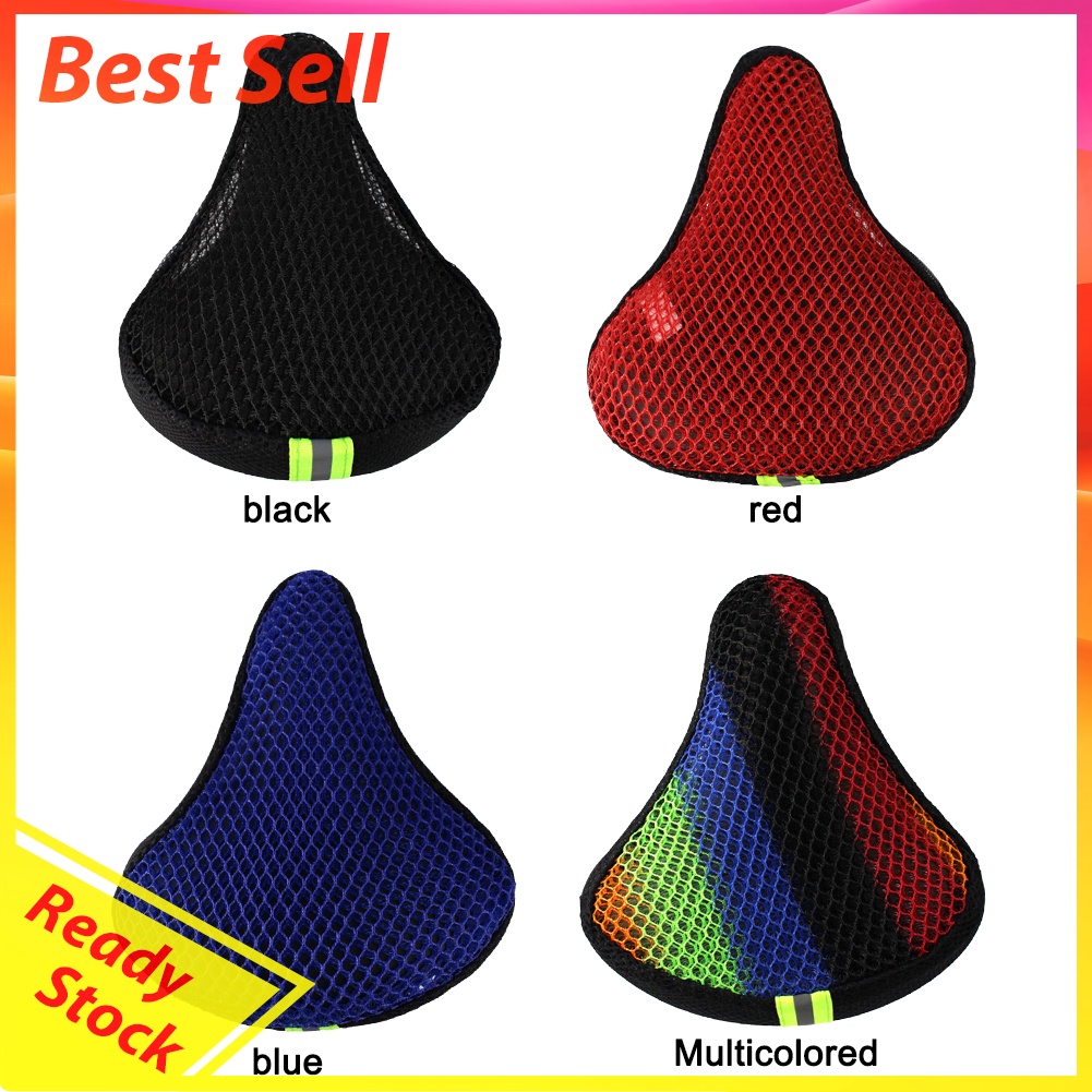 Bicycle Saddle Sun Protection Cover 3D Soft Durable Bike Seat Cushion Cover