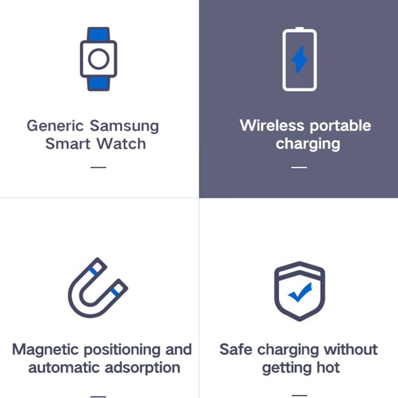 Btsg Wireless Power Adapter USB Fast Charging Bracket Untuk GalaxyWatch 3per4untuk Smart W