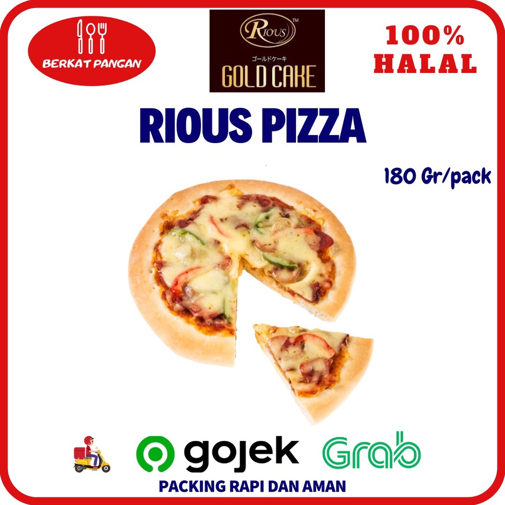 Rious Pizza Smoked Beef / Rious Pizza Double Cheese by Bernardi 180 gr