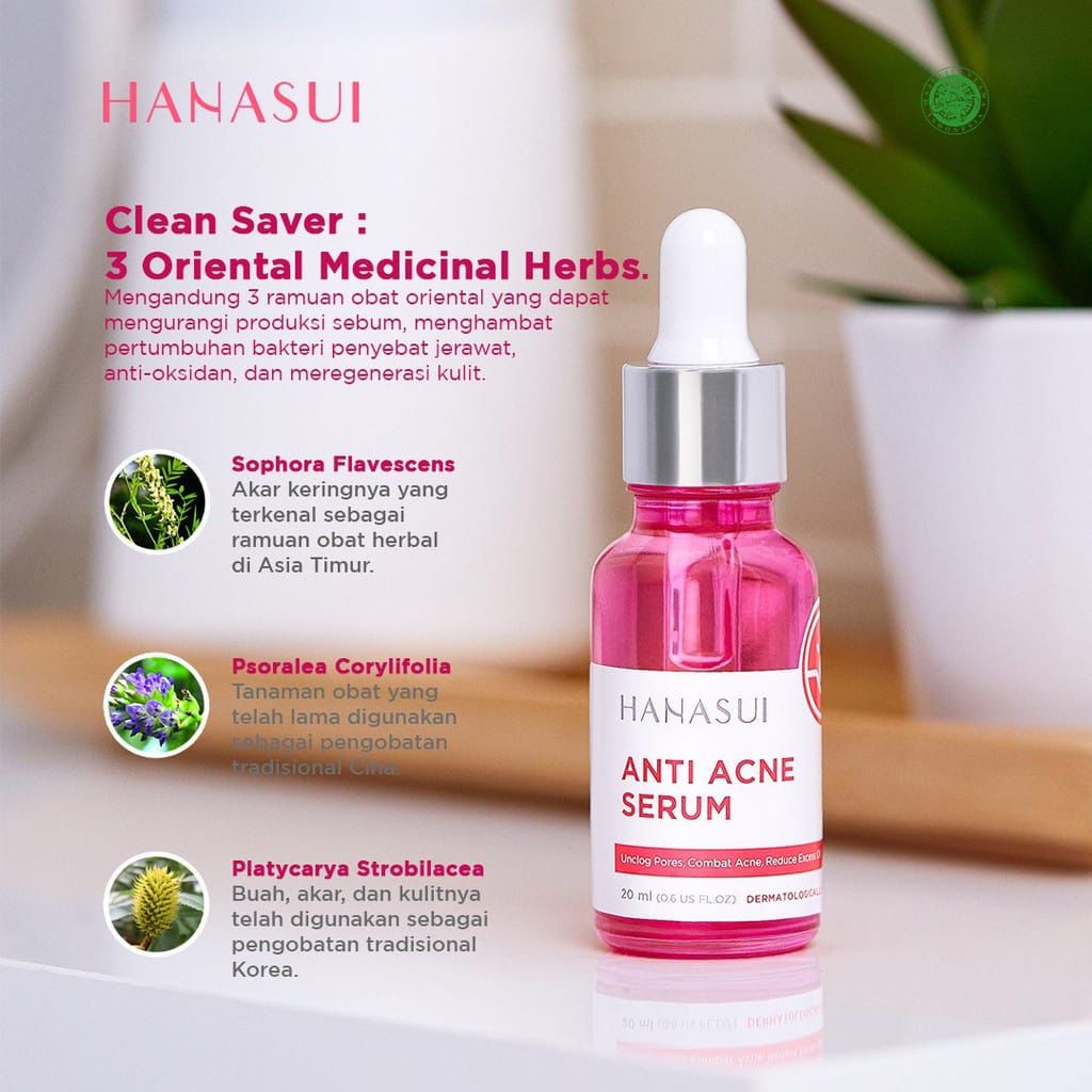 serum anti acne hanasui original bpom