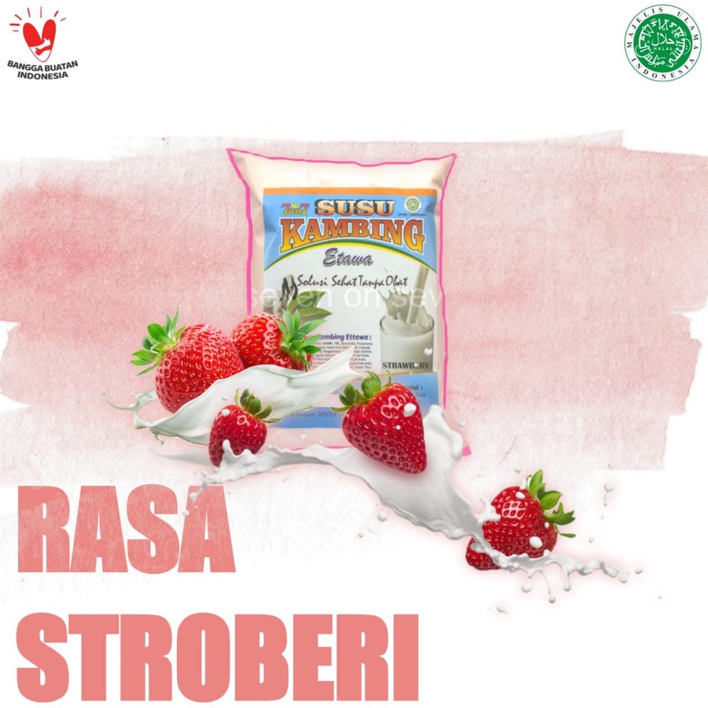 Susu Kambing Full Cream Rasa Strawbarry 500gr