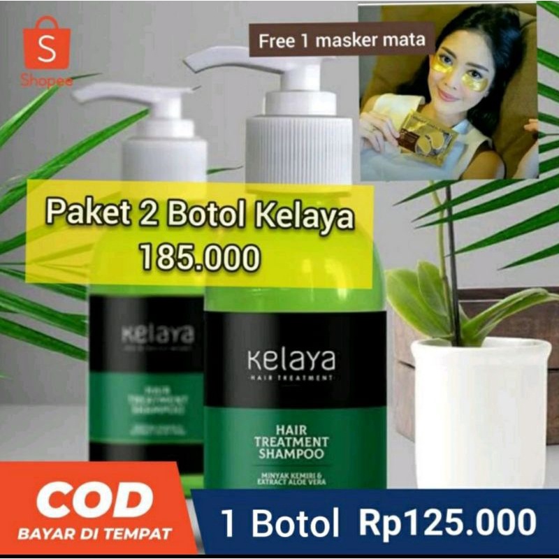 (FREE HAND SANITIZER) ORIGINAL Kelaya Hair Treatment Shampoo and Hair Tonic/ Shampo Botak Rontok Penumbuh Rambut