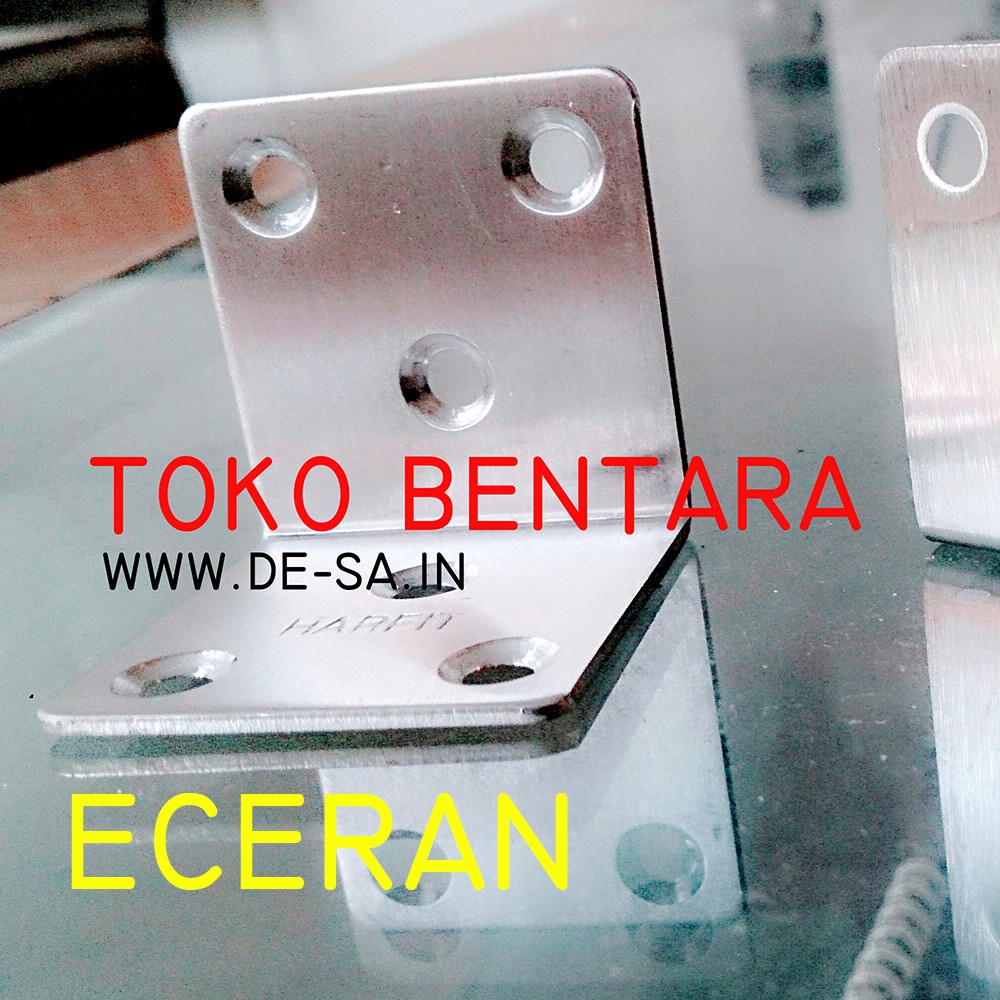 40MM Siku Persegi Stainless Braket Siku 40 x 40 x 40MM Stainless Steel - Plat 1.5MM