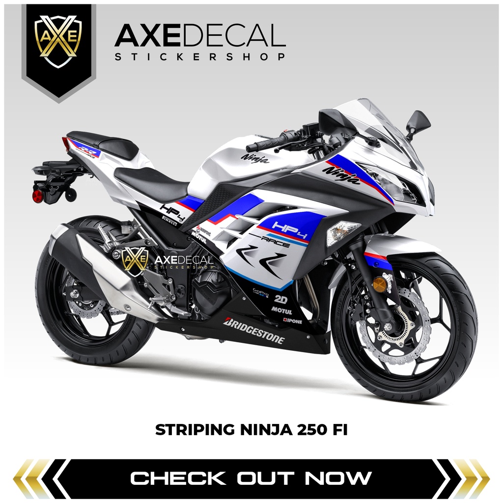 Striping Ninja 250 Fi Hp4 / Stiker Motor Kawasaki Ninja Fi Desain Custom / Stock Decals