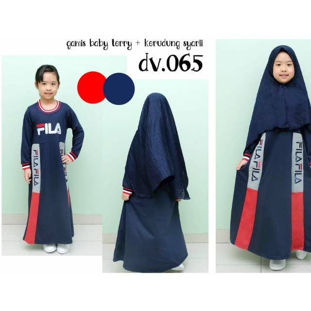  Baju  Gamis Fila  Remaja KHAZANAH ISLAM