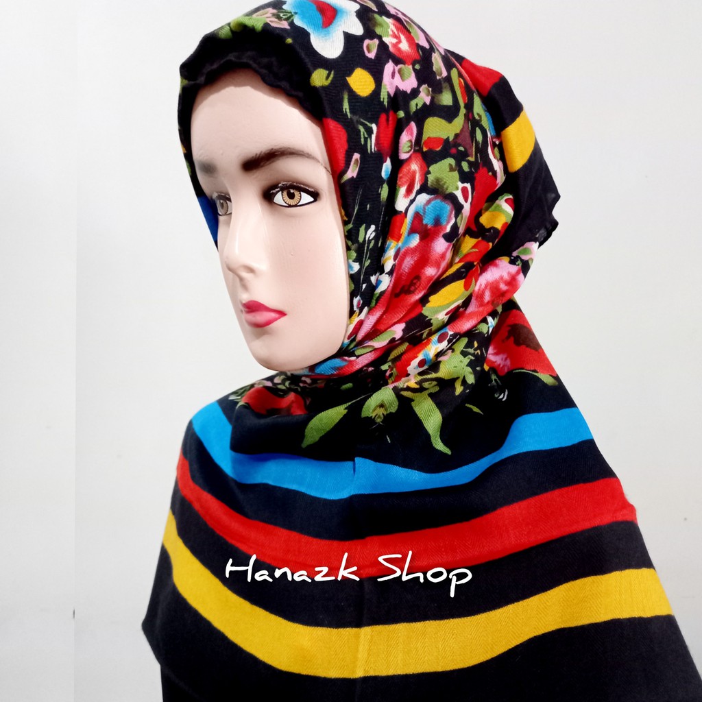 SQUARE HIJAB TYREX MAPTUN ROSE BY NAULY SCARF