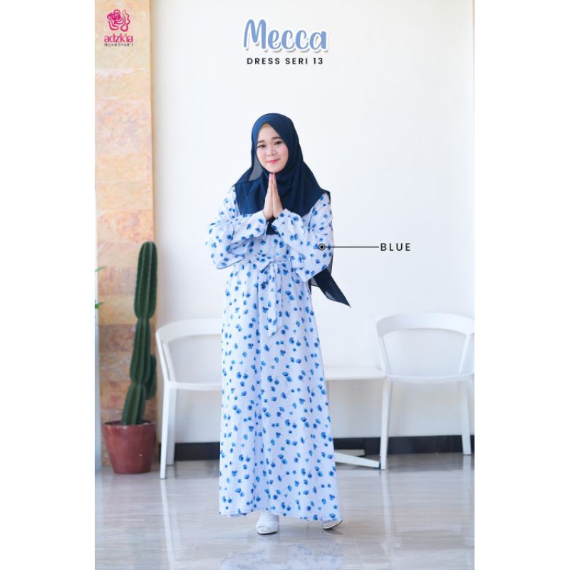 MECCA DRESS SERI 13 BLUE By ADZKIA HIJAB