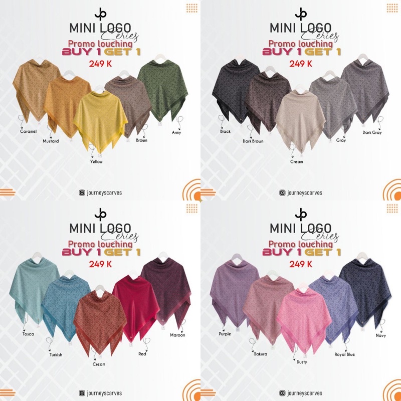 READY Hijab Journey Limited Edition Mini Logo Series Buy 1 Get 1