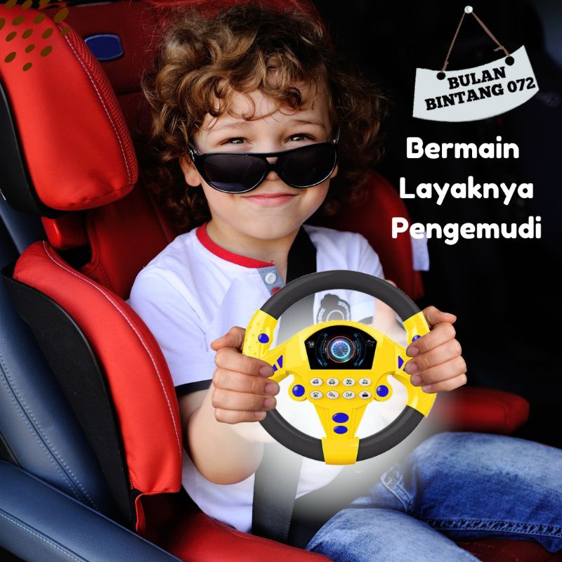 MAINAN STIR STEERING WHELL Mainan Setir Stir Mobil Musik Edukasi Edukatif Kreatifitas Kado Hadiah Ul