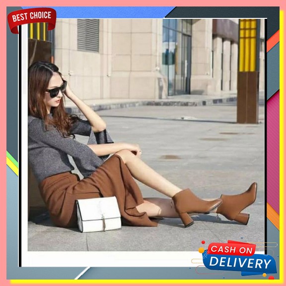 Sepatu Hak Tahu Heels Sepatu Tali Haihil Kerja Trendy Kekinian Wanita Pesta Kondangan Emory Yn 304 H