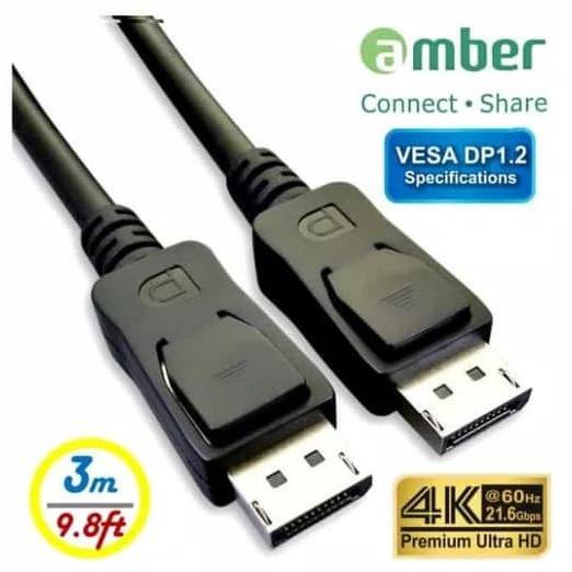 Hari Ini Cable / Kabel Amber Dpc-230 - Display Port 1.2, 144Hz Ready 3M Terlaris