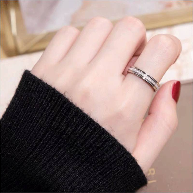 Cincin Jari Bahan Stainless Steel Untuk Pria Dan Wanita