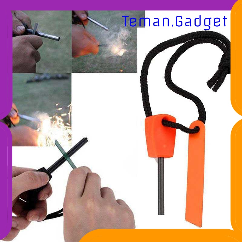 TG-ID107 OUTDOOR SURVIVAL MAGNESIUM FLINT STONE FIRE STARTER - PRO