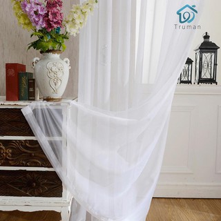Tirai  Jendela  Bahan Tulle Warna Putih  Polos untuk Ruang   Tirai  Jendela  Bahan Tulle Warna Putih  Polos untuk Ruang