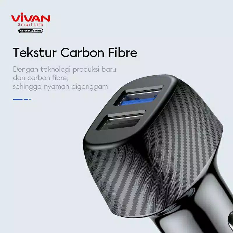 Vivan CC02Q Car Charger 30W Quick Charge