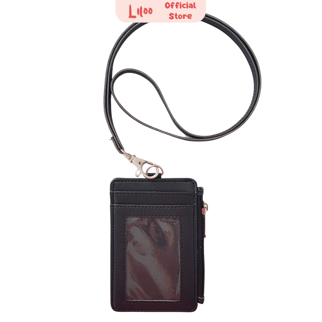

Lanyard Flashee Zipper Kulit Seleting Hitam ID Card Risleting Name Tag Lanyard Zipper Kulit Sintetis v2