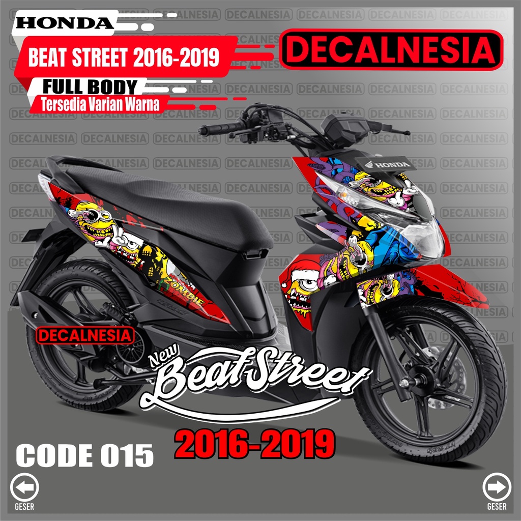 Decal Stiker Beat Street 2018 2019 Old Full Body Motor Honda Sticker Beat Street 2016 2017 Modifikas