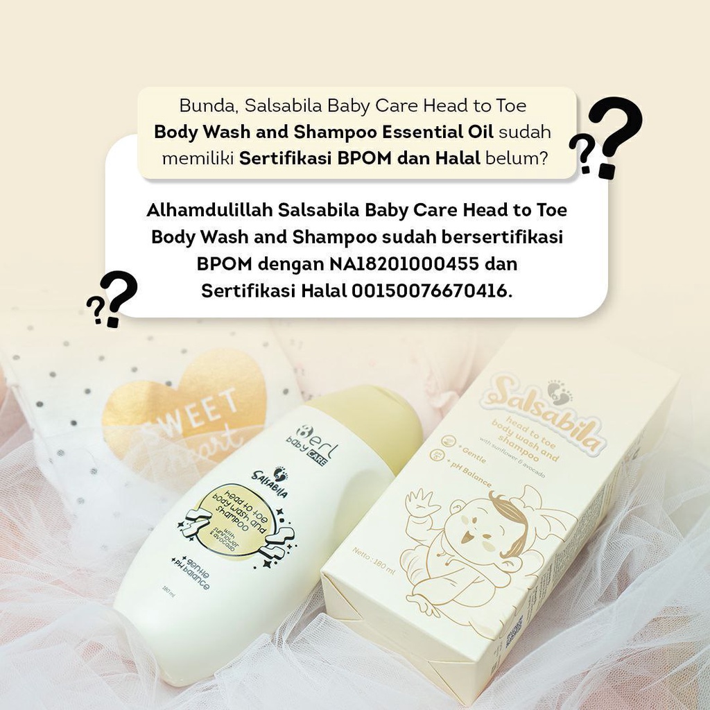 B Erl Baby Care Salsabila Head to Toe Body Wash &amp; Shampoo Essential Oil