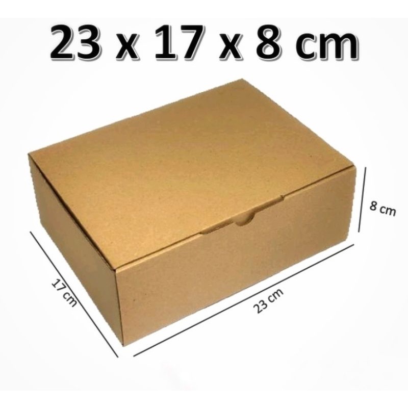 

die cut box coklat 23x17x8 cm