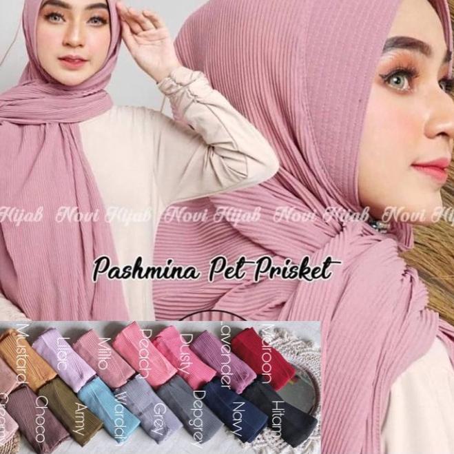 Grosir✹☊ Pashmina Pet Plisket / Pashmina Plisket Premium / Pashmina Plisket Full / Pashmina Plisket 