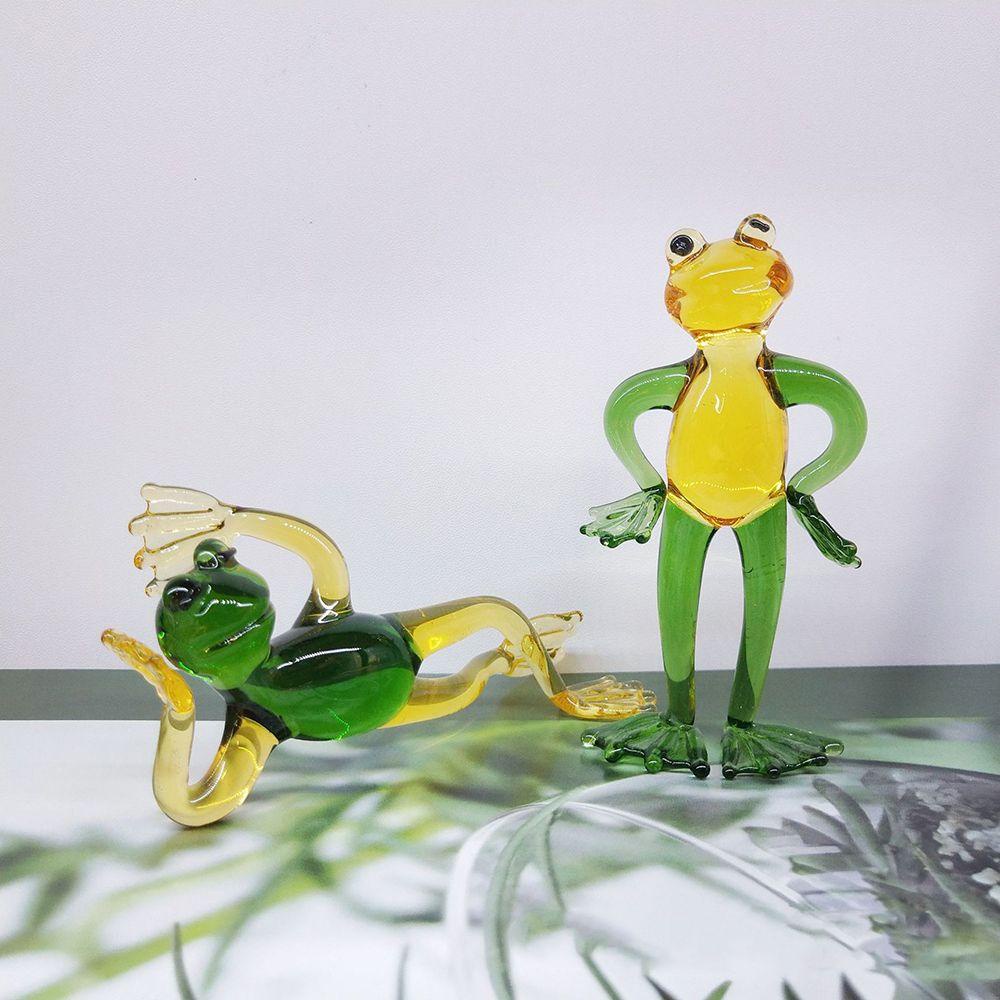 Suyo Miniatur Katak Bahan Kaca Handmade Untuk Dekorasi Taman Peri