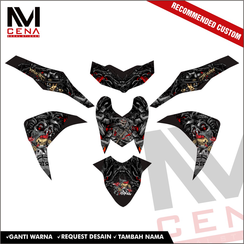 Sticker Decal Mio M3 Sticker mio m3 striping full body mio m3 sticker yamaha mio m3 jerinx