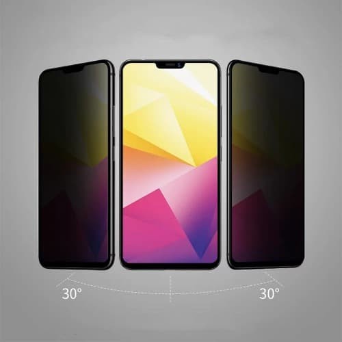 XIAOMI MI MAX 3 TEMPERD GLASS KACA FULL ANTI SPY PRIVACY, ANTI GORES KACA SPY HITAM GELAP