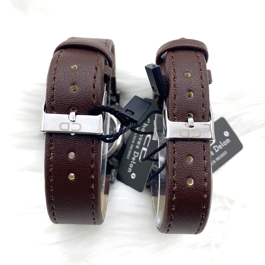 JAM TANGAN KASUAL COUPLE / JAM TANGAN PRIA WANITA ASLI/ JAM TANGAN ANTI AIR/ Tali Kulit - Water Resist - Paninjau