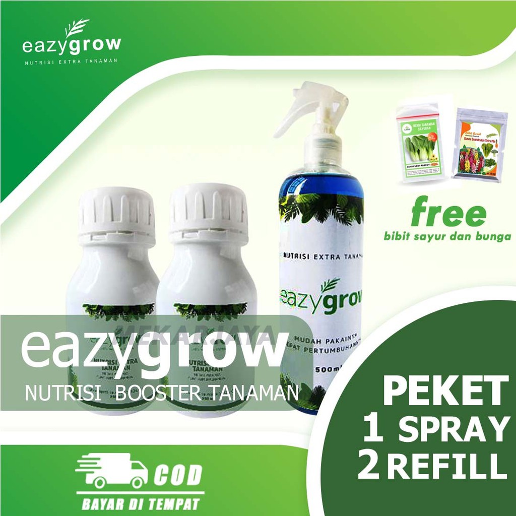 (FREE BENIH) Eazygrow Spray 500ml PUPUK CAIR NUTRISI MULTIVITAMIN TANAMAN HIAS