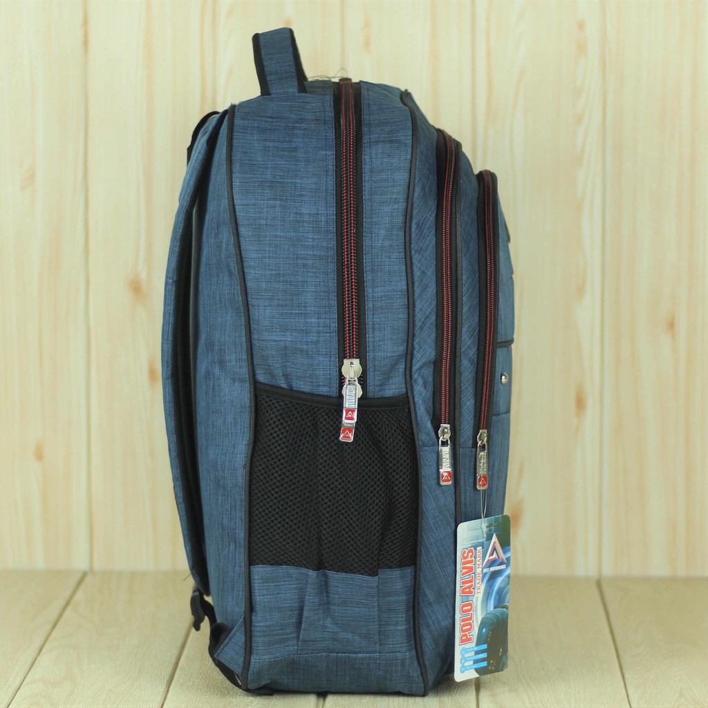 TAS SEKOLAH PRIA RANSEL GENDONG BACKPACK COWOK KEREN SD SMP SMA KULIAH KERJA LAPTOP POLO ALVIS MURAH