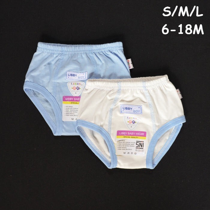 LIBBY 2 Pcs Celana Dalam Bayi Baby Laki Warna S M L 6 9 9 LIBBY 2 Pcs Celana Dalam Bayi Baby Laki Warna S M L 6 9 9