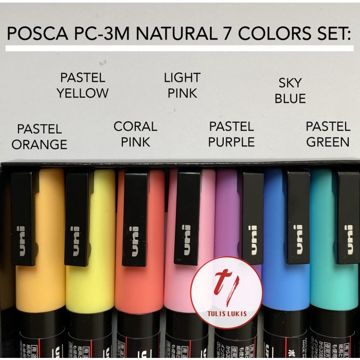 15 Posca Paint Markers Set, PC-5M Medium Posca Markers with Reversible  Tips, Posca Marker Set