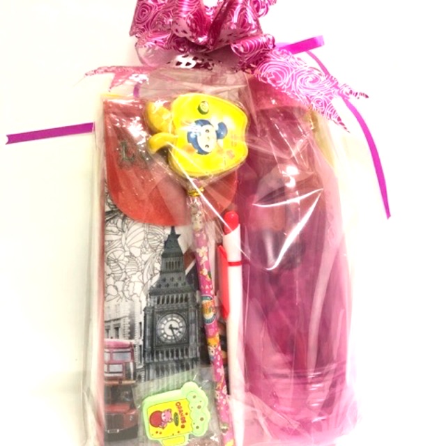 [ COD MURAH LEBAY ] PAKET Alat Tulis Lengkap Dengan Botol Minum / BINGKISAN ULTAH / HAMPERS ALAT TUL