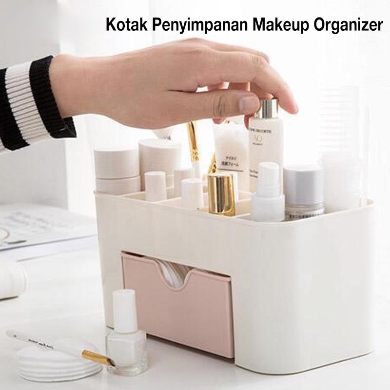 Rak Kosmetik Mini / Mini Cosmetic Storage Drawer / Kotak Penyimpanan Makeup Organizer / Rak Kosmetik Bahan plastik Tebal Untuk bermacam varian warna serbaguna / rak kosmetik serbaguna untuk menyimpan aksesoris wanita